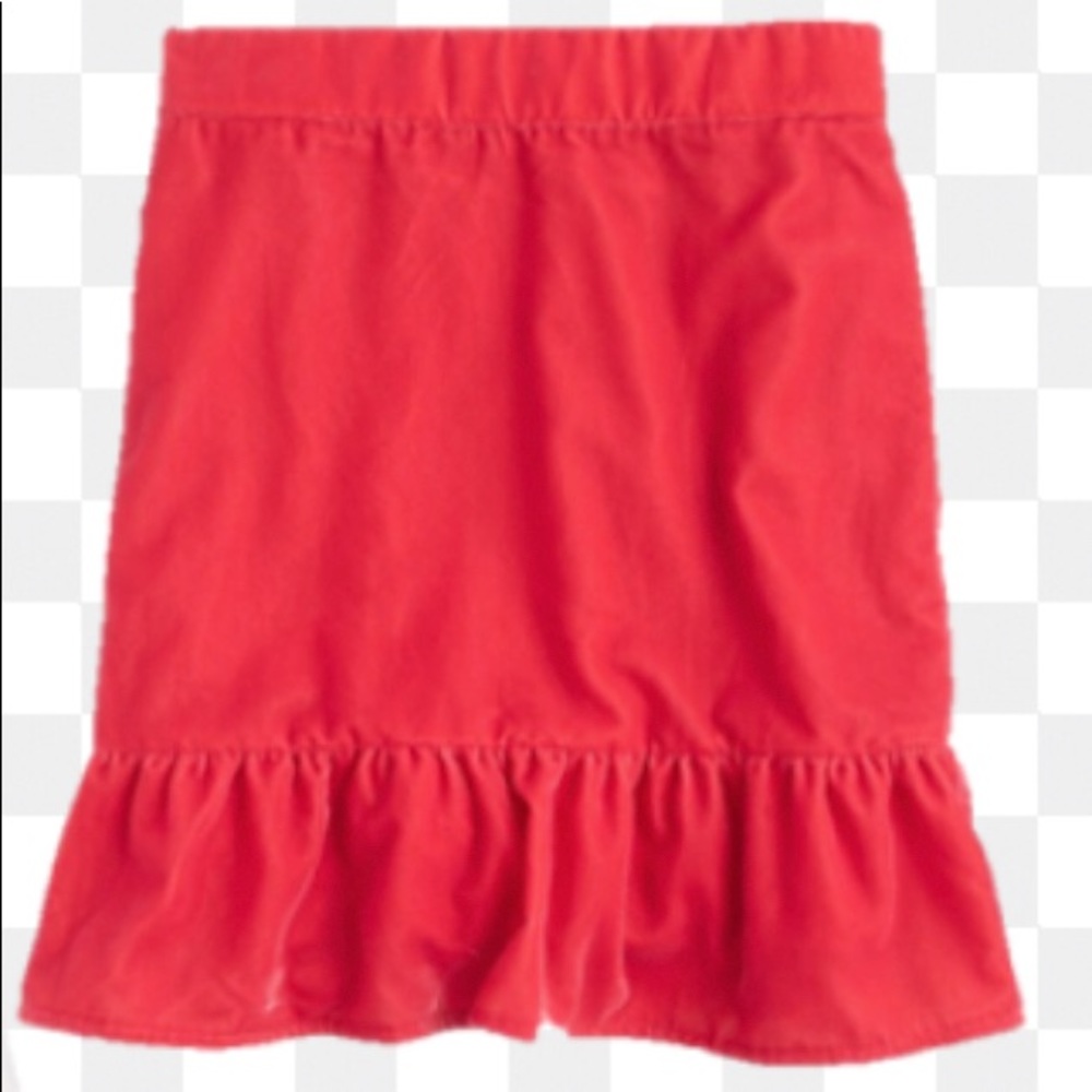 J. Crew velvet peplum skirt NWT